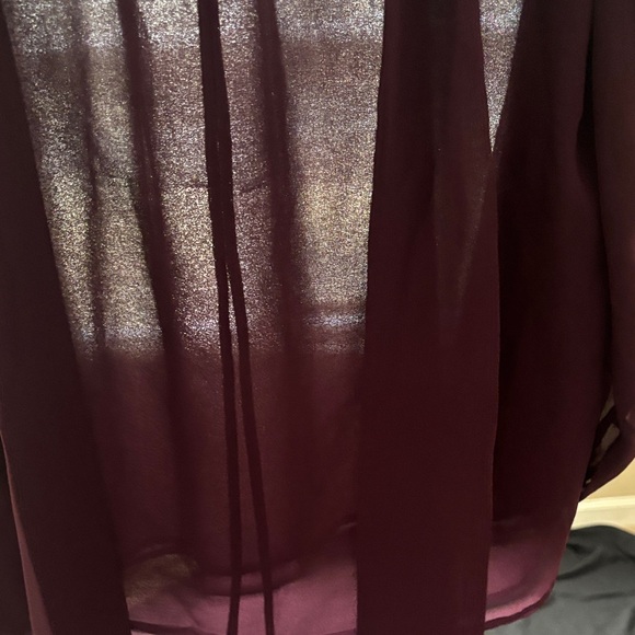 Calvin Klein Elegant Dark Purple Blouse - Picture 5 of 14